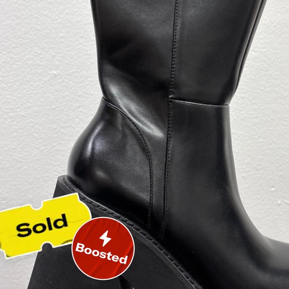 90s Grunge Chunky Black Platform